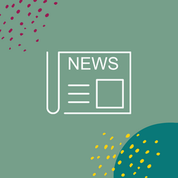 Outline of a newspaper with the word “news” across the top.